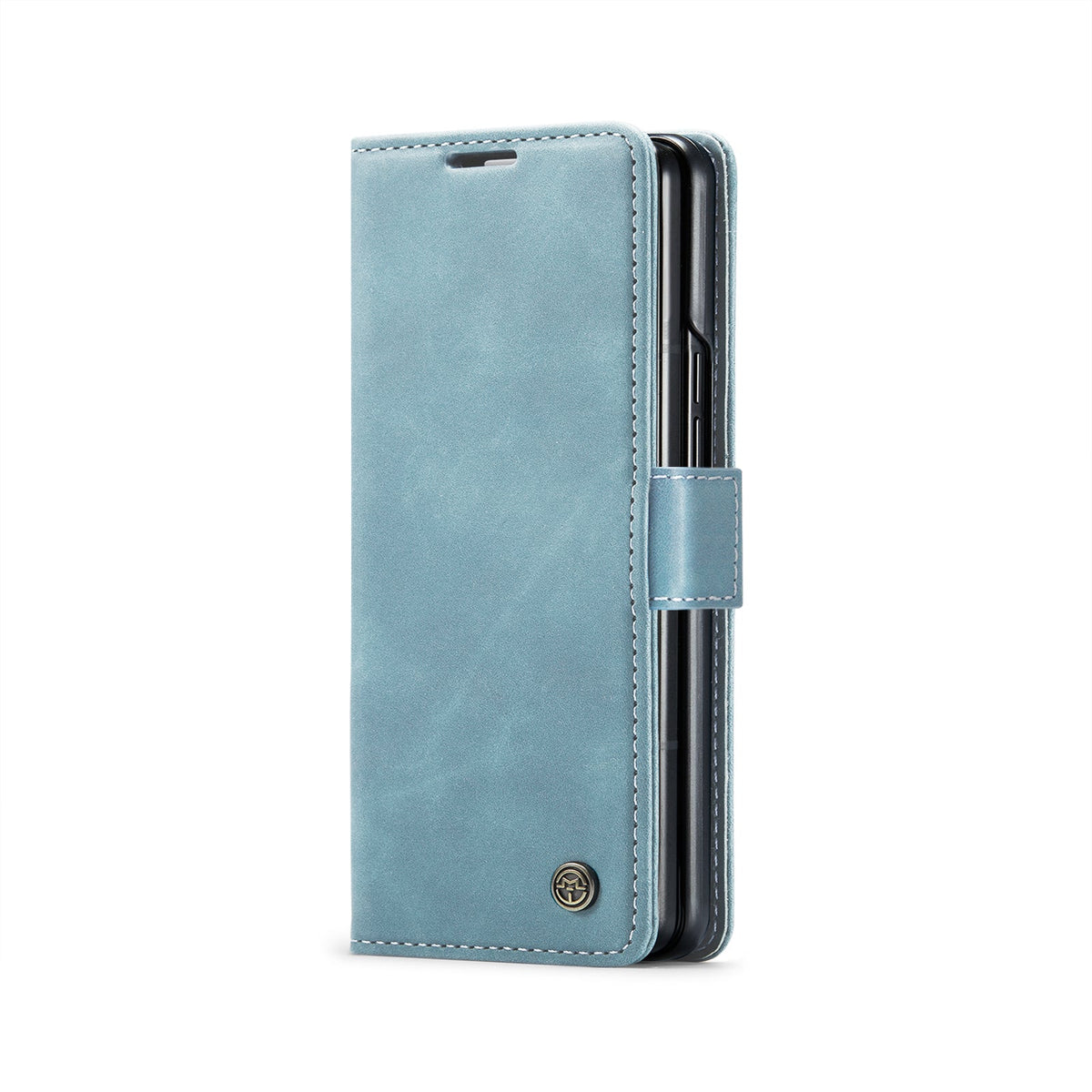 Google Pixel Fold Hülle - Aqua Blue - Klapphülle mit Kartenfach