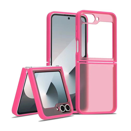 Samsung Galaxy Z Flip 7 FE Hoesje - Neon Roze - Matte Armor Back Cover
