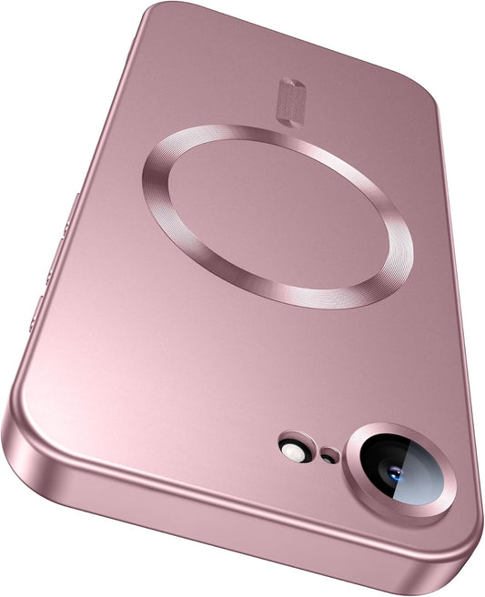 Apple iPhone 17e Hülle - Rosa - Mattes Silikon-MagSafe-Backcover