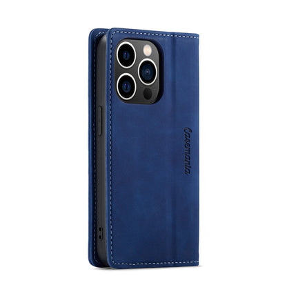 Apple iPhone 15 Pro Max Case - Navy Blue - Slim Wallet Case
