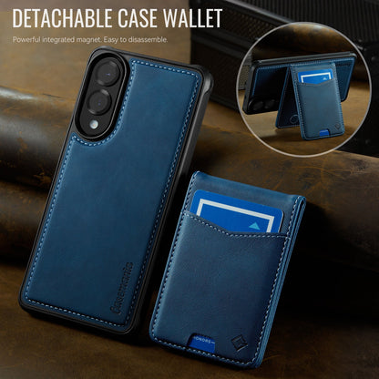 Samsung Galaxy S25 Edge Hoesje - Navy Blue - Back Cover met Pasjeshouder