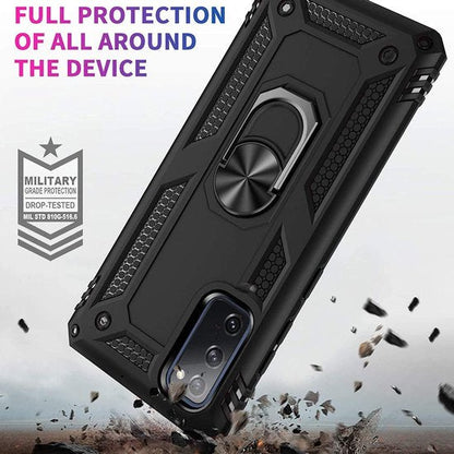 Samsung Galaxy S20 FE Hoesje - Zwart - Armor Kickstand Back Cover