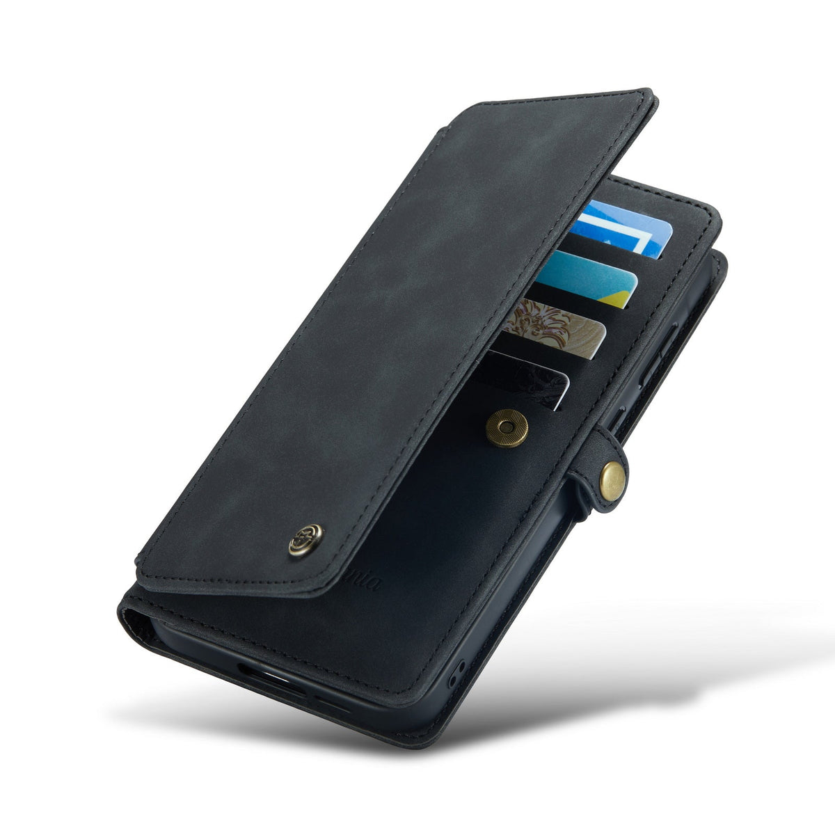 Samsung Galaxy A55 Hoesje - Charcoal Gray - 2 in 1 Bookcase met 10 Kaart Vakken