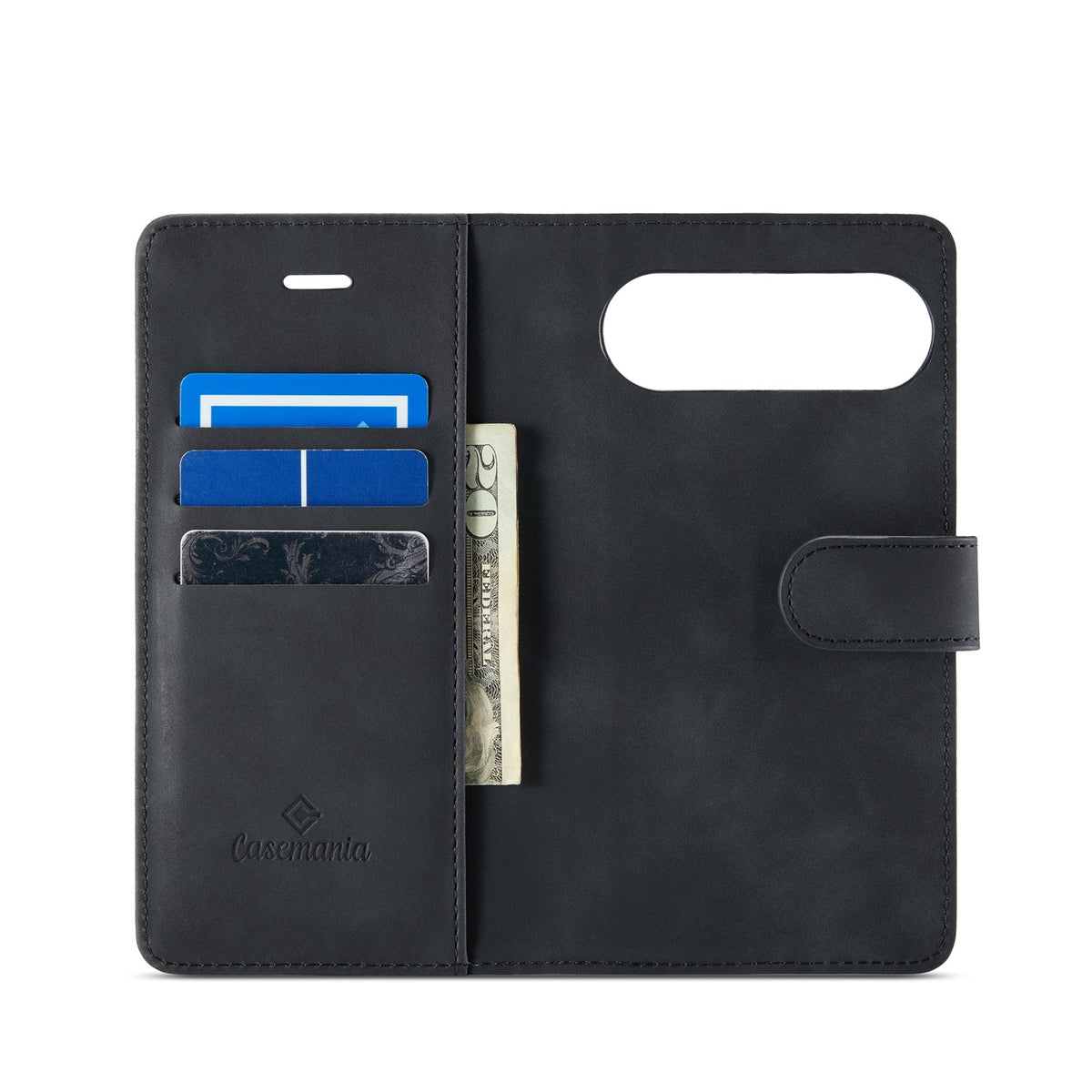 Google Pixel 9 Pro Case - Charcoal Gray - 2-in-1 Wallet Case