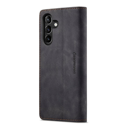 Samsung Galaxy S24 Plus Hoesje - Charcoal Gray - Dunne Bookcase