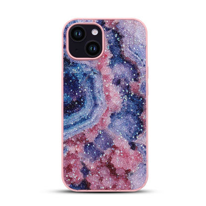 iPhone 15 Hoesje - Nova - Diamant Marmer Glitter Back Cover