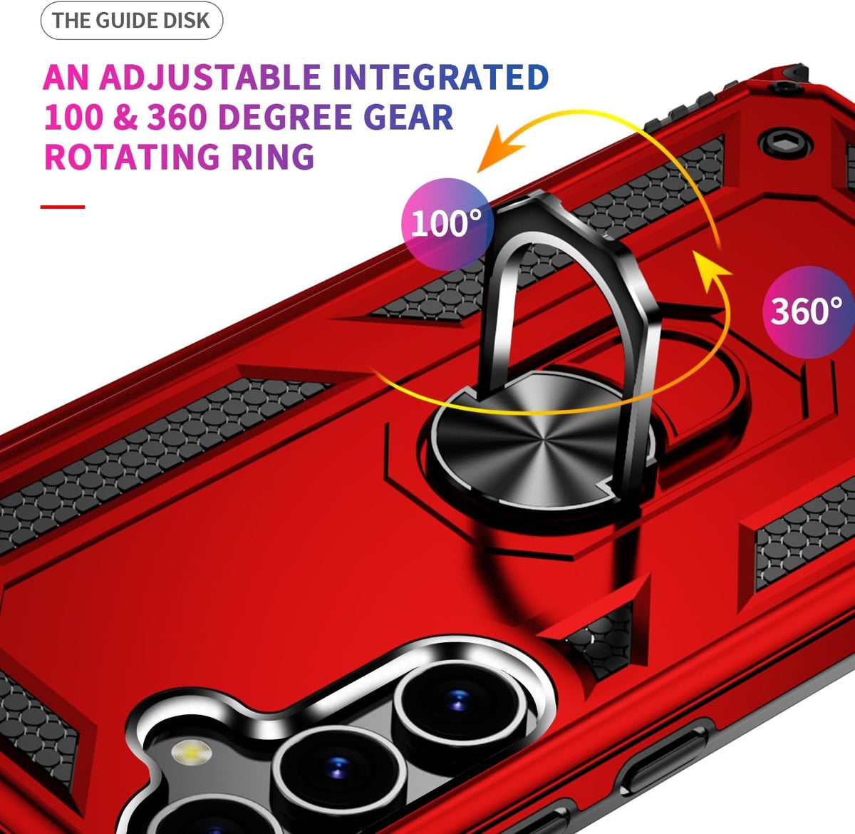 Samsung Galaxy S24 FE Hülle - Rot - Armor Kickstand Backcover