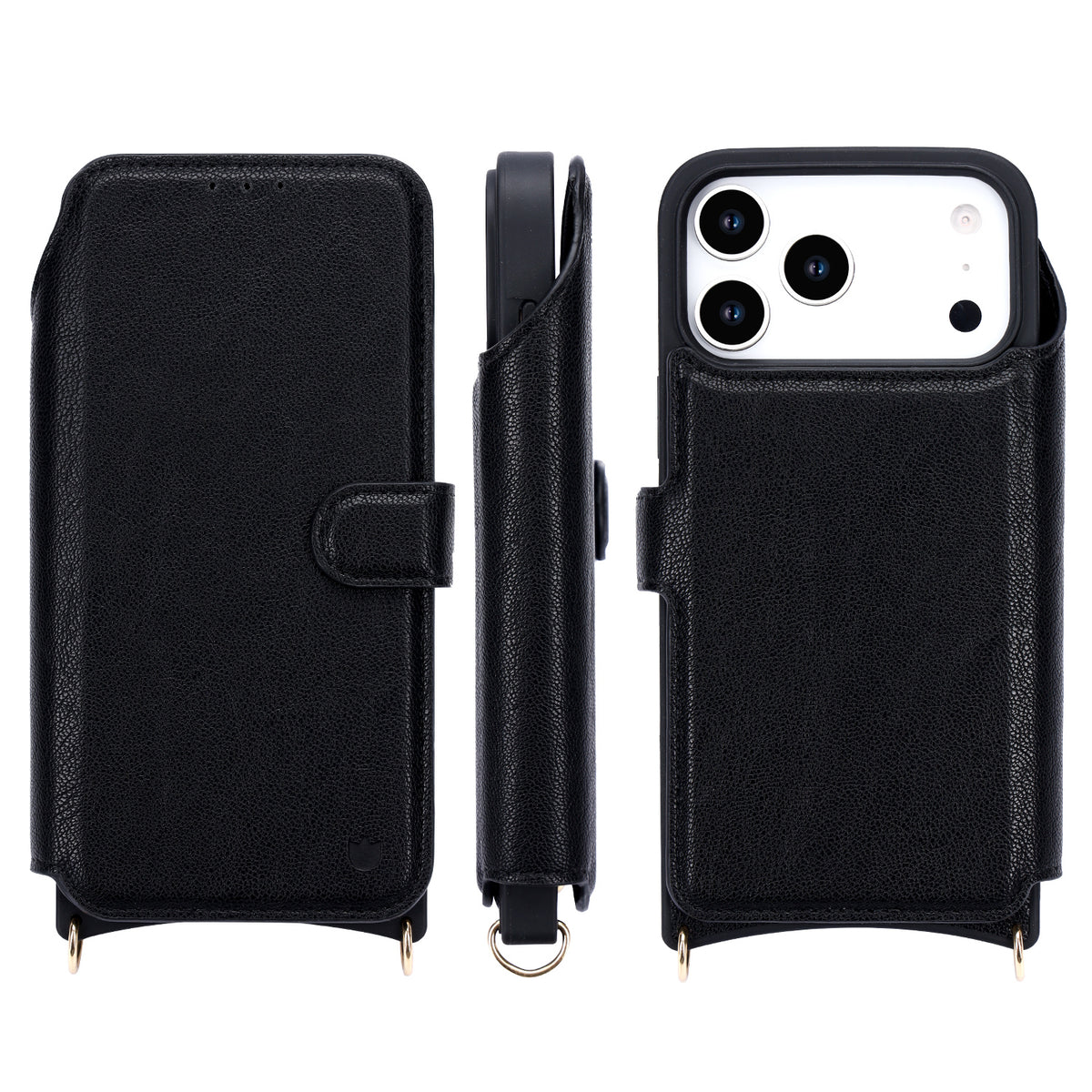 Apple iPhone 18 Pro Max Hoesje - Zwart - 'Amsterdam' Magnetische Wallet Case met Pasjeshouders en