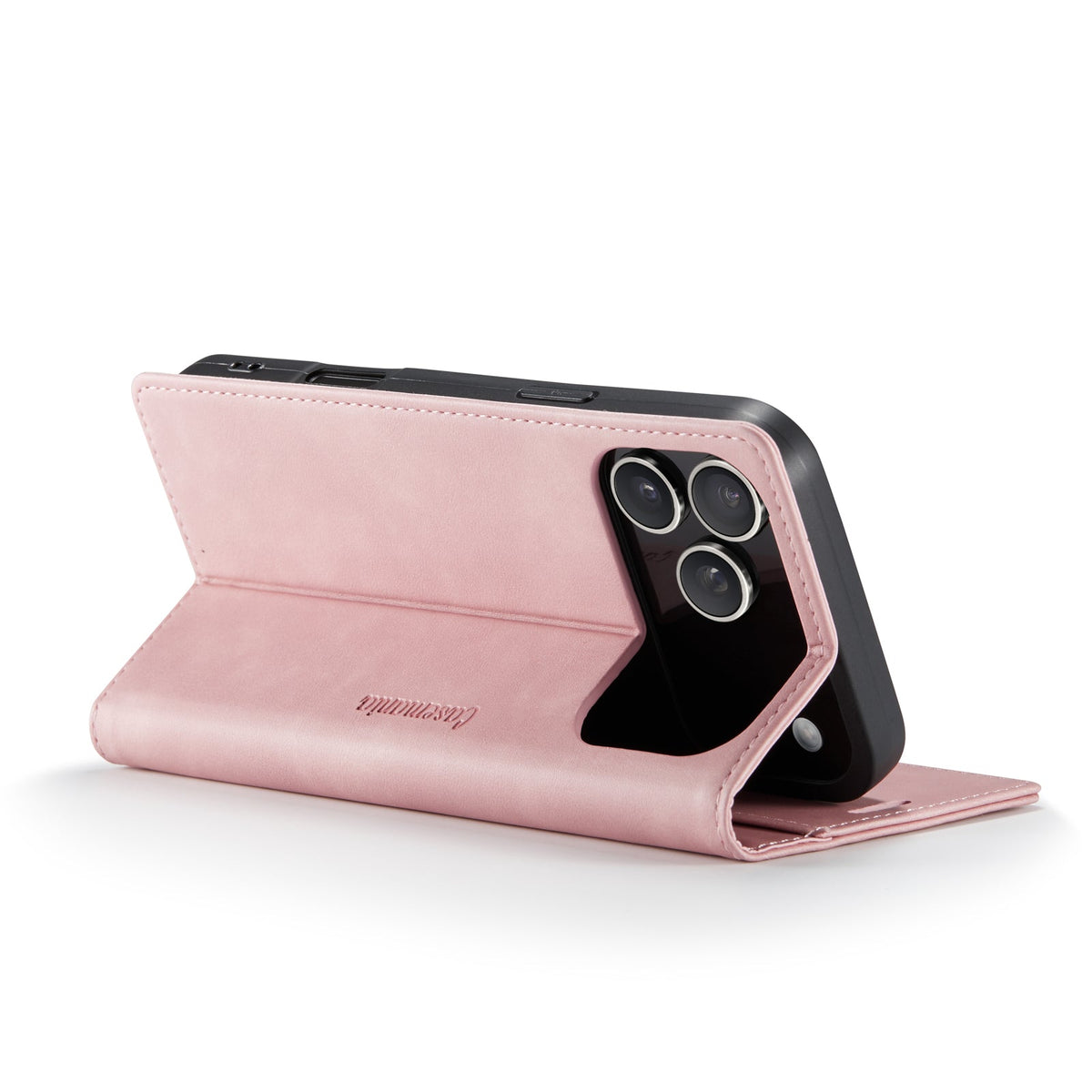 Apple iPhone 18 Pro Hoesje - Pale Pink - Luxe Dunne Bookcase