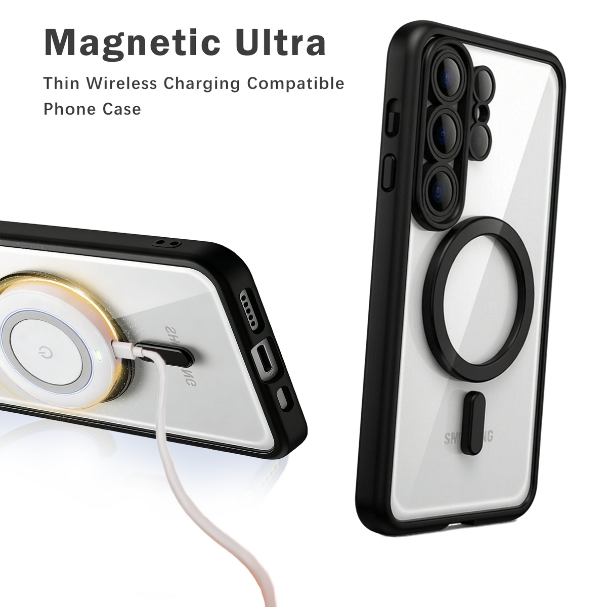 Samsung Galaxy S26 Plus Hoesje - Zwart - Siliconen MagSafe Back Cover