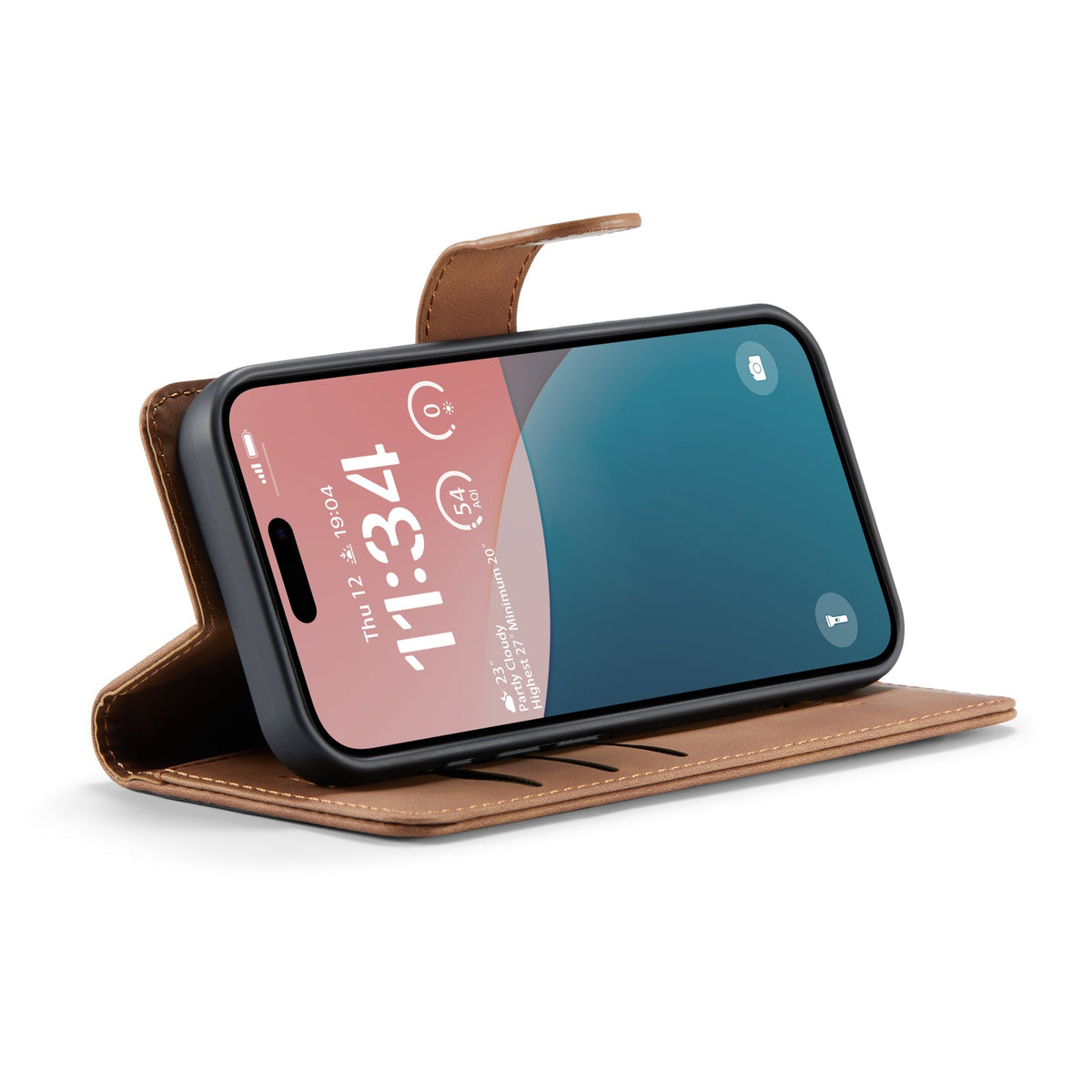 Apple iPhone 16 Case - Sienna Brown - 2-in-1 Wallet Case