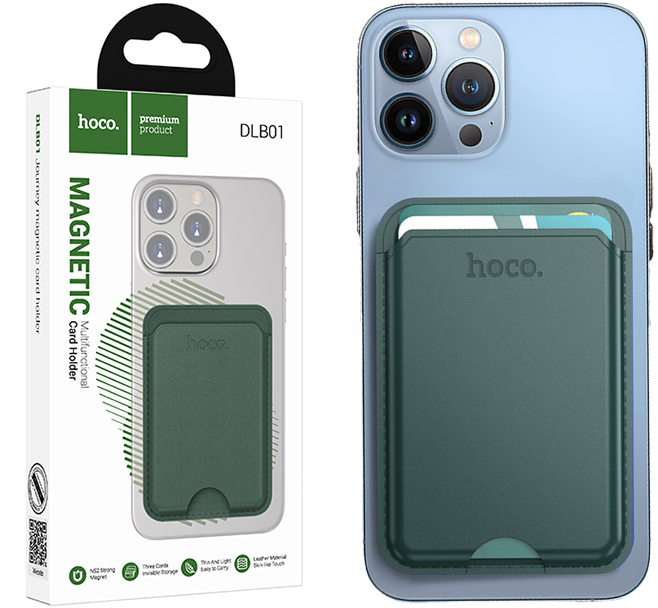 Hoco Magnetic Card Holder - Green