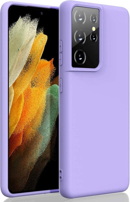 Samsung Galaxy S21 Ultra Hülle - Lila - Silikon-Backcover