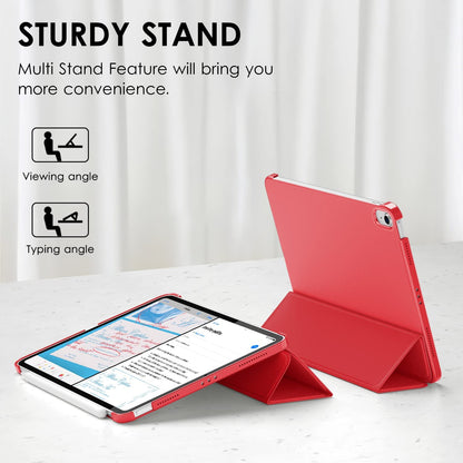 Apple iPad 2025 (11th Gen) Tablet Case - Red - Pen Slot Smart Cover