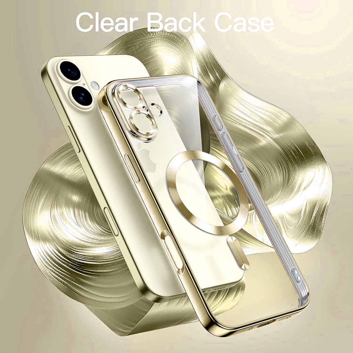 Apple iPhone 16 Plus Case - Gold - Silicone MagSafe Back Cover