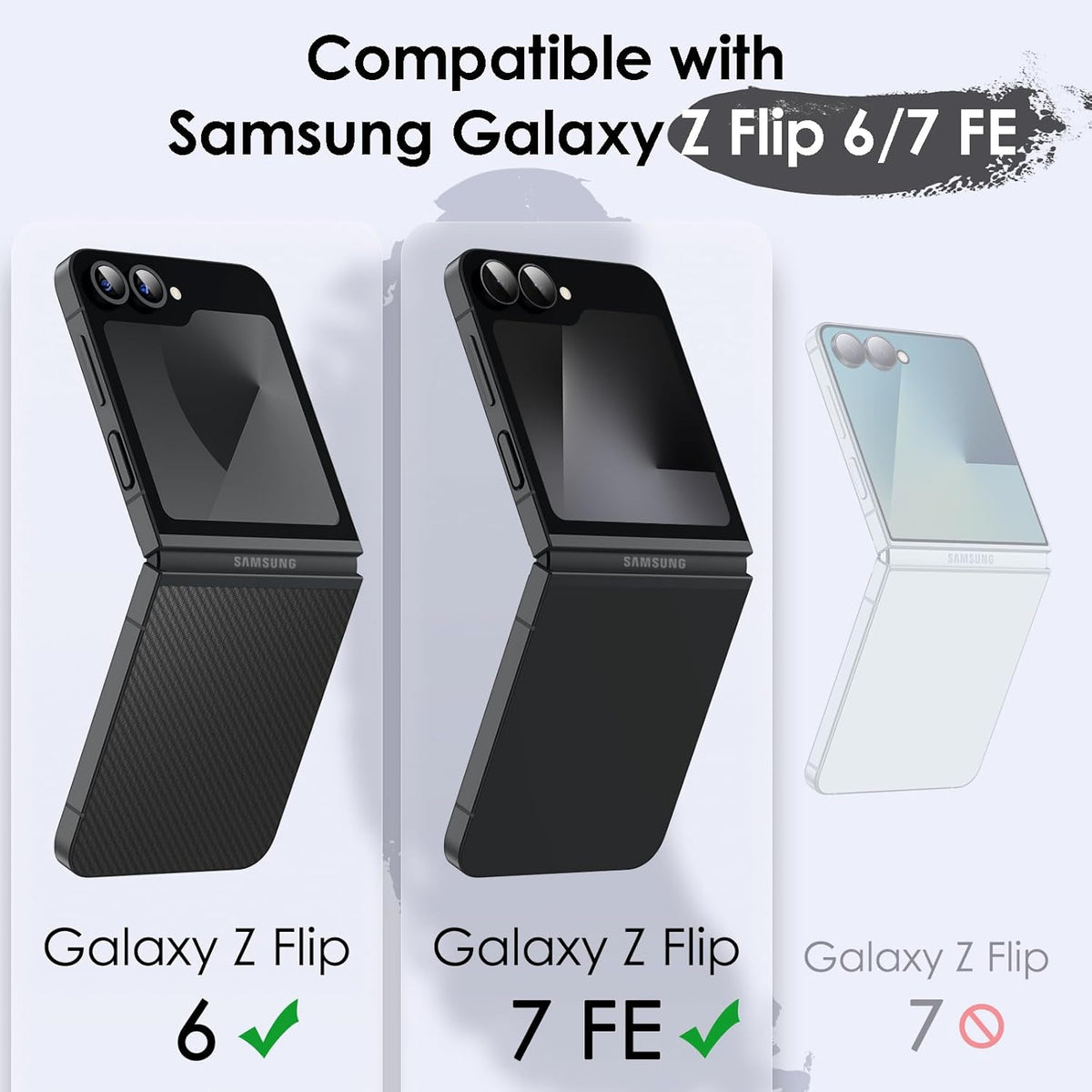 Samsung Galaxy Z Flip 7 FE Hoesje - Grijs - Matte Armor Back Cover