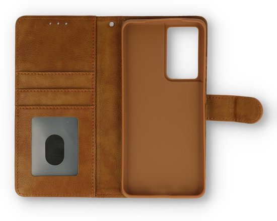 Samsung Galaxy A72 Hoesje - Bruin - Luxe Bookcase