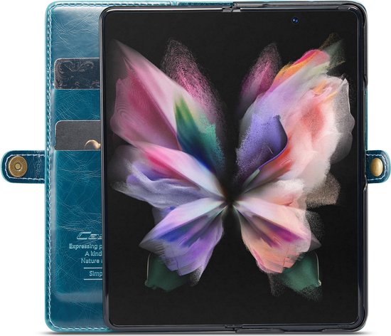 Samsung Galaxy Z Fold 3 5G Hoesje - Emerald Green - Bookcase
