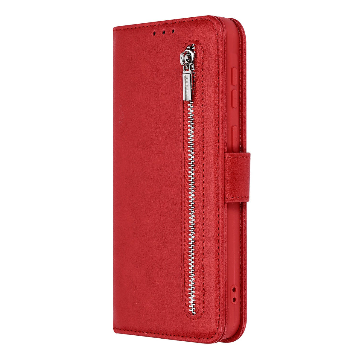 Apple iPhone 7 Plus Hoesje - Rood - Luxe Bookcase met Rits