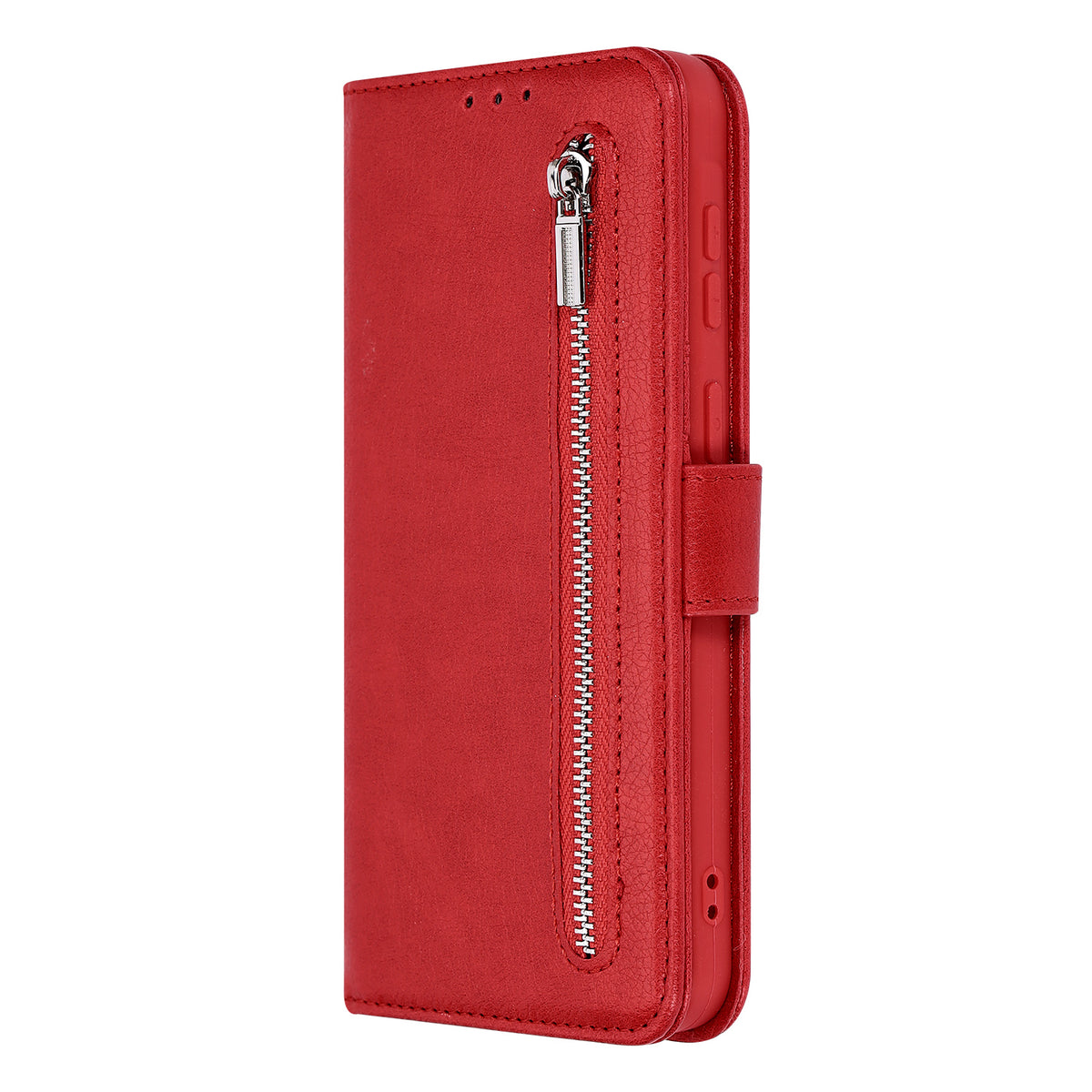 Samsung Galaxy A27 Hoesje - Rood - Luxe Bookcase met Rits