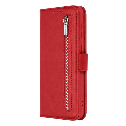 Samsung Galaxy A27 Hoesje - Rood - Luxe Bookcase met Rits