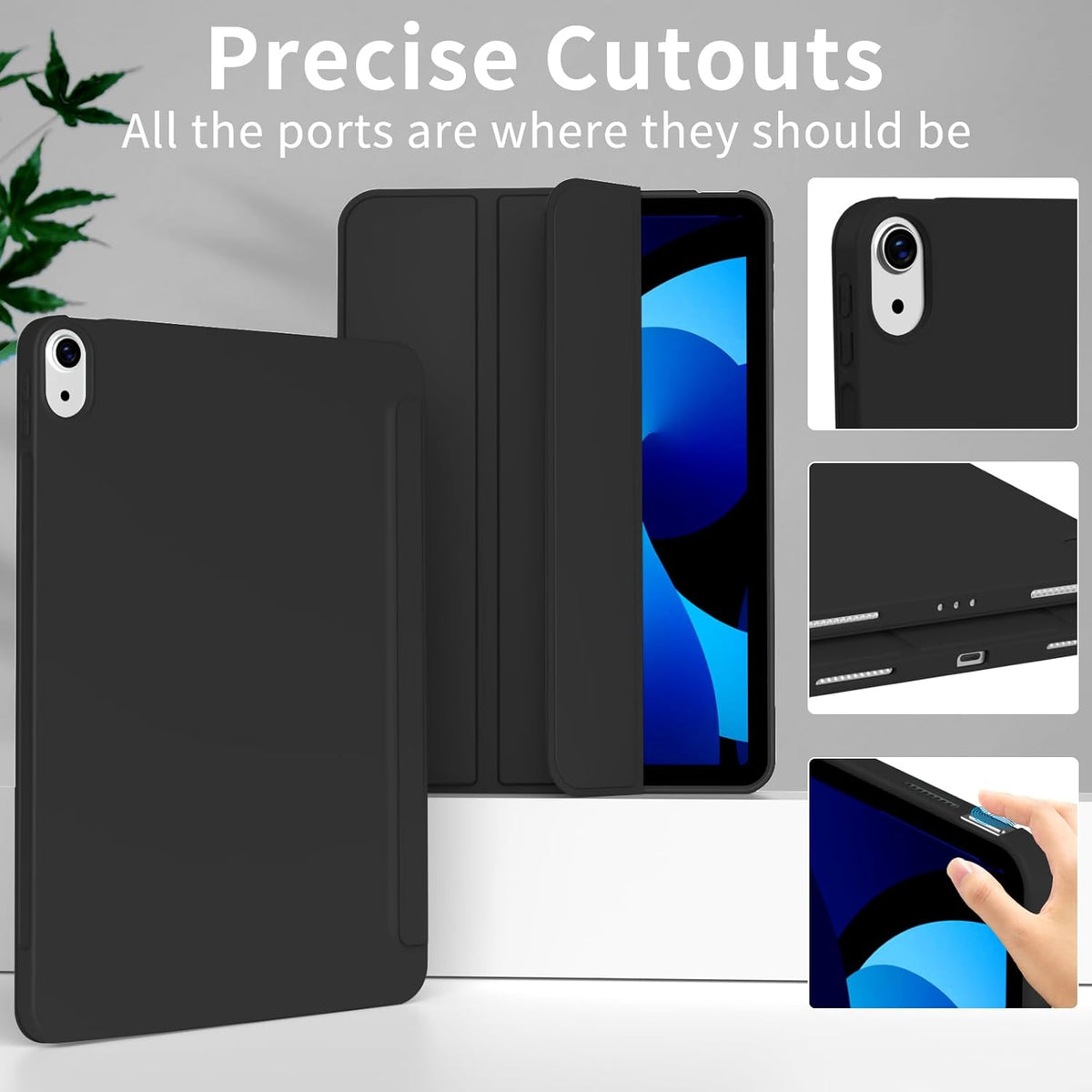 iPad Air 10.9 inch Tablethoes - Zwart - Smart Cover