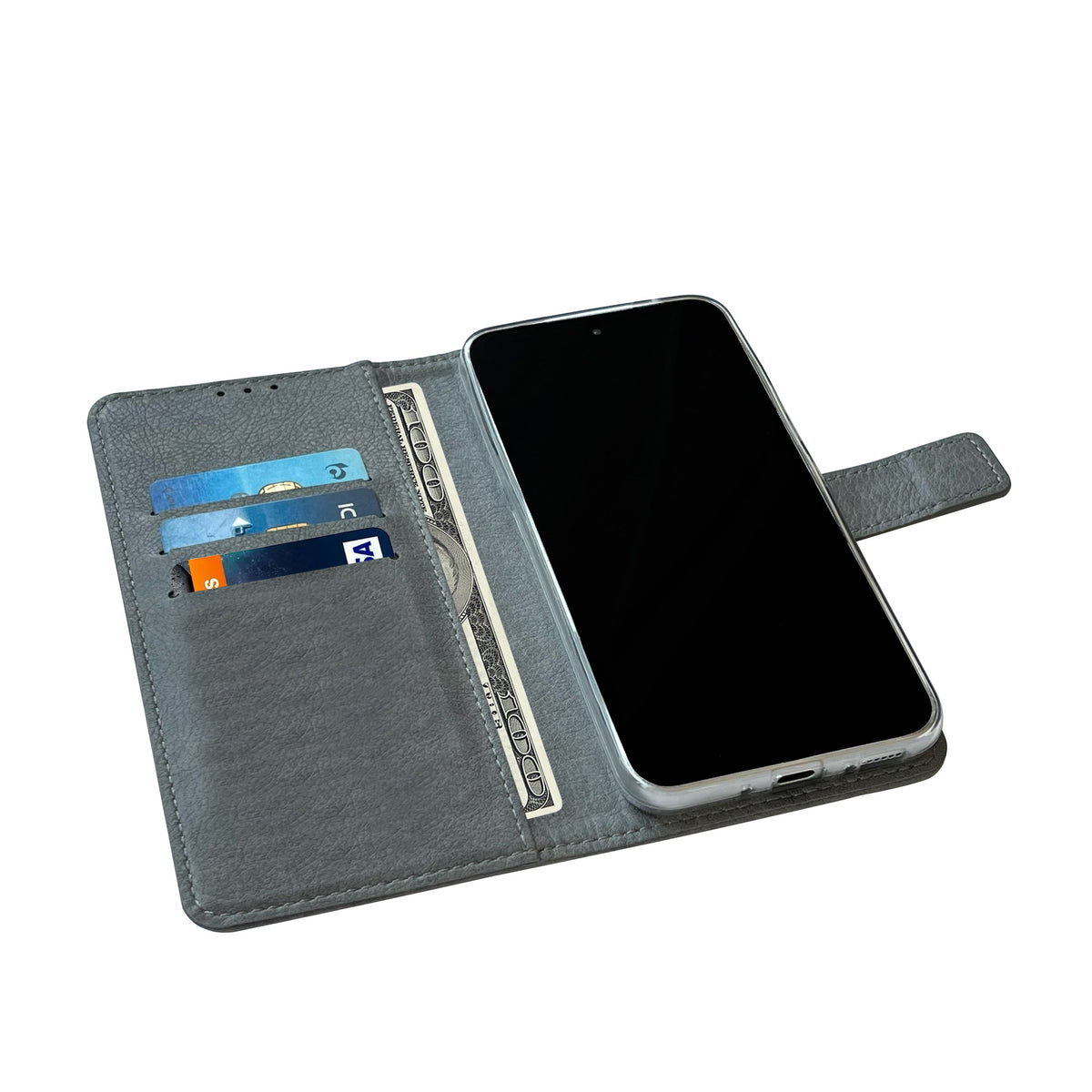 Apple iPhone 16e Hoesje - Grijs - Bookcase