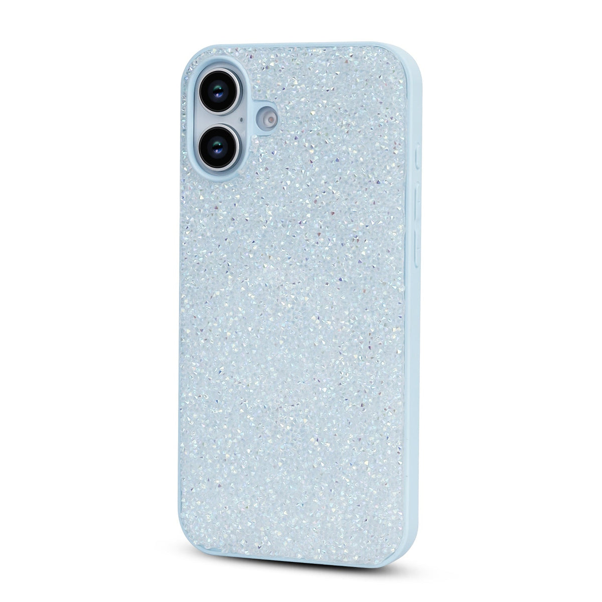Apple iPhone 16 Plus Hülle - Blau - Diamant-Glitzer-Backcover