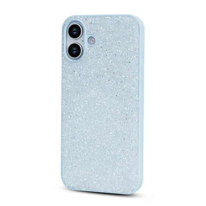 Apple iPhone 16 Plus Hülle - Blau - Diamant-Glitzer-Backcover