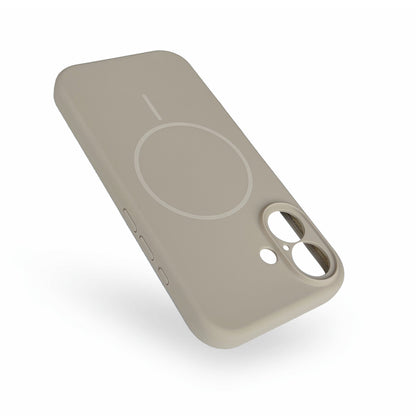 Apple iPhone 16 Hoesje - Zand Beige - Liquid Siliconen MagSafe Back Cover