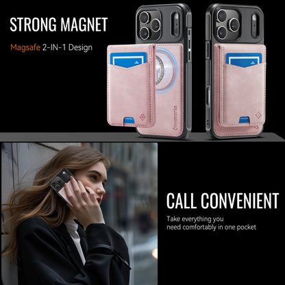 Apple iPhone 18 Pro Hoesje - Pale Pink - Luxe Kunstleren MagSafe Back Cover met Pasjeshouder