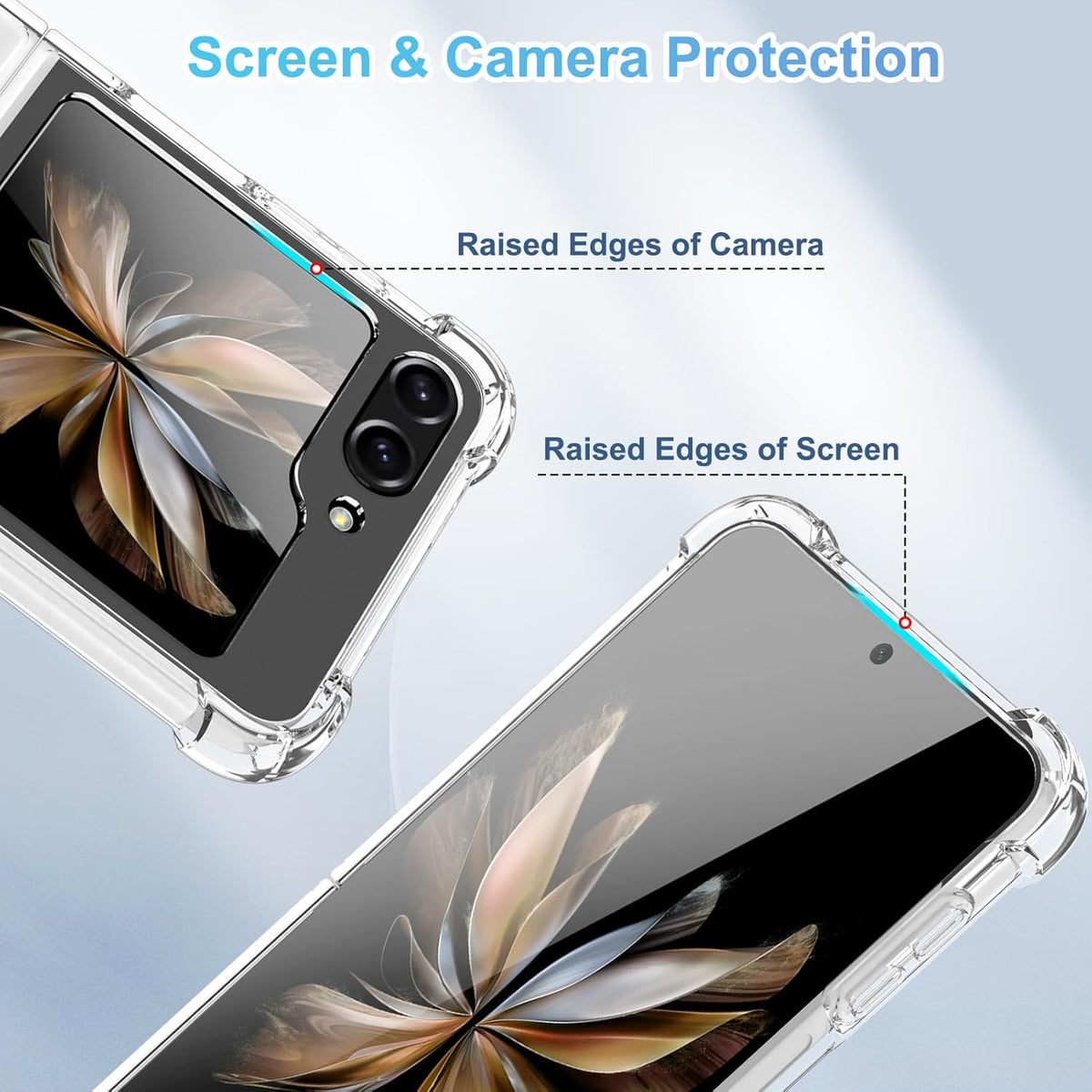 Samsung Galaxy Z Flip 7 FE Hoesje - Transparant - Anti-Shock MagSafe Back Cover