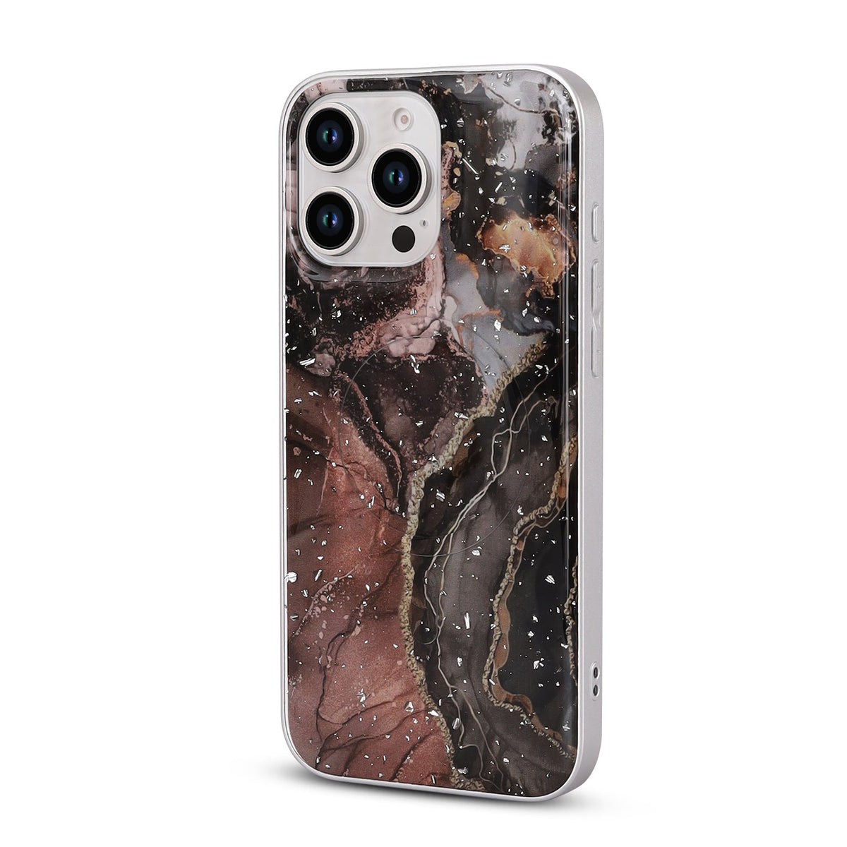 Apple iPhone 16 Pro Max Hoesje - Zwart - Marmer MagSafe Back Cover