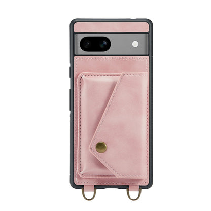 Google Pixel 8 Pro Hoesje - Pale Pink - Luxe Back Cover met Telefoonkoord