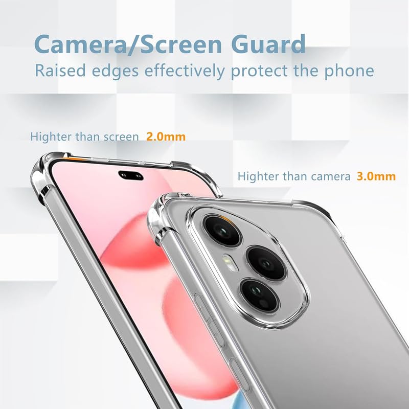 Honor 400 Pro 5G Hoesje - Transparant - Anti Shock Back Cover