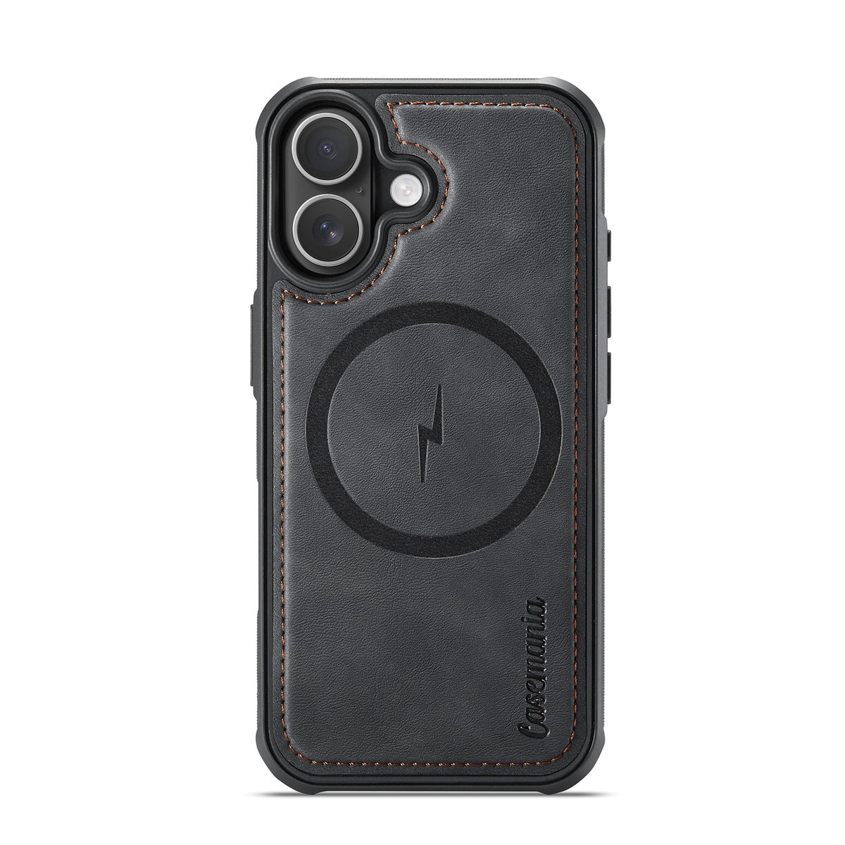 Apple iPhone 17 Case - Charcoal Gray - Luxury 2-in-1 MagSafe Wallet Case