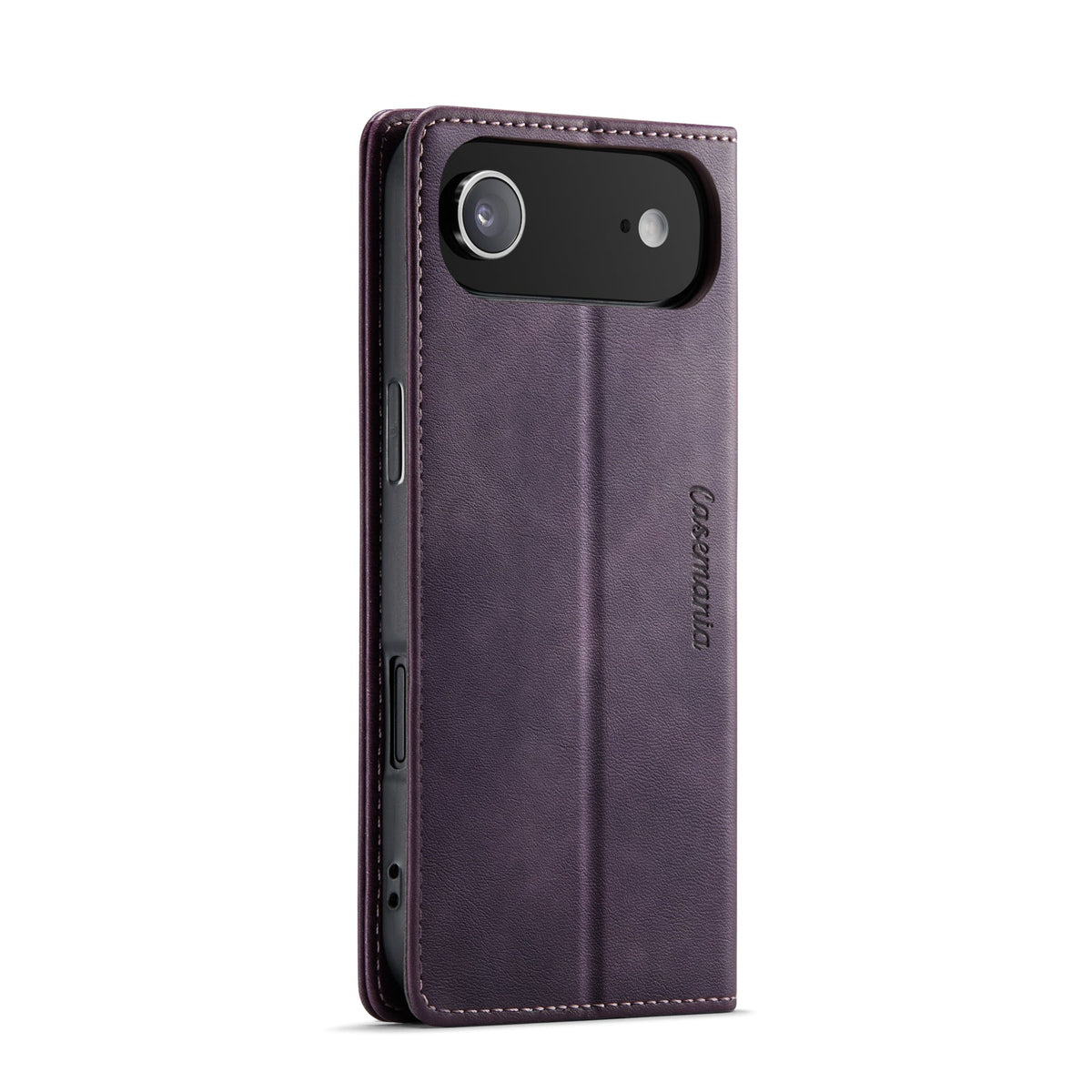 Apple iPhone Air Hoesje - Dark Purple - Luxe Dunne Bookcase
