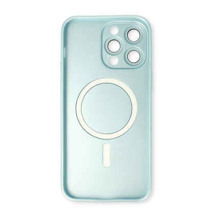 Apple iPhone 12 Pro Hoesje - Licht Blauw - Matte Siliconen MagSafe Back Cover