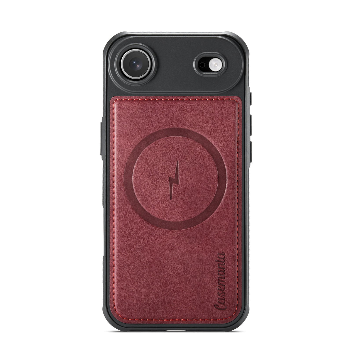 Apple iPhone Air Hoesje - Burgundy Red - Luxe 2 in 1 MagSafe Bookcase