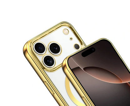 Apple iPhone 17 Pro Max Case - Gold - Silicone MagSafe Back Cover with Phone Strap