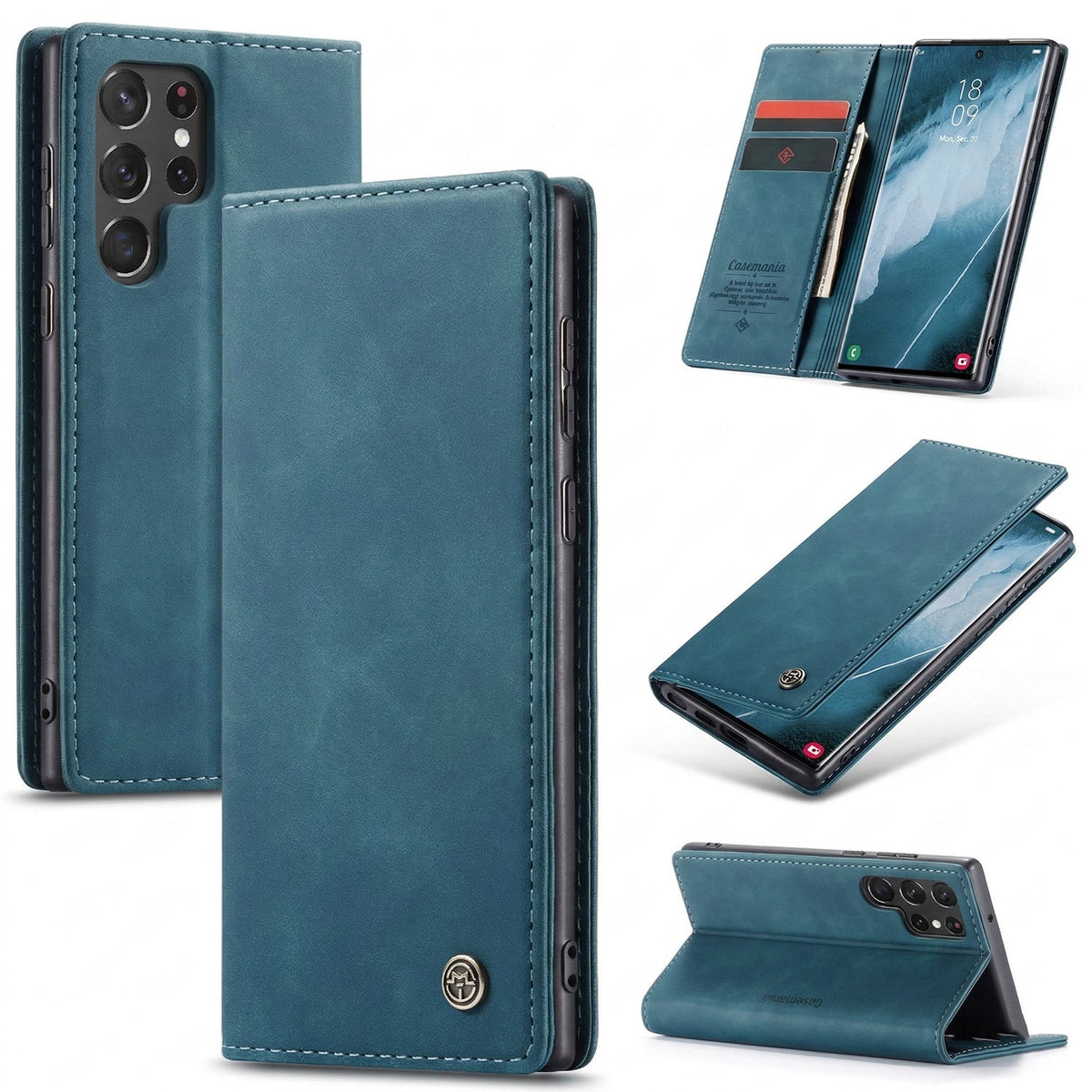 Samsung Galaxy S26 Ultra Hoesje - Emerald Green - Dunne Bookcase