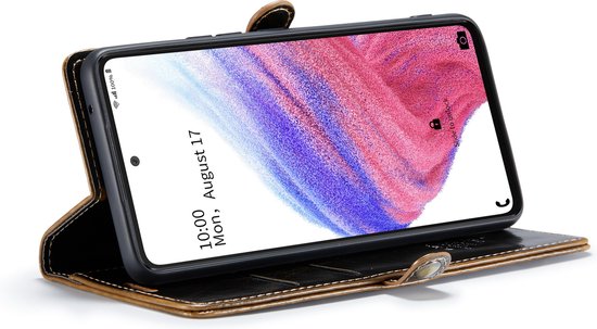 Samsung Galaxy A53 Hoesje - Sienna Brown - Dunne Bookcase