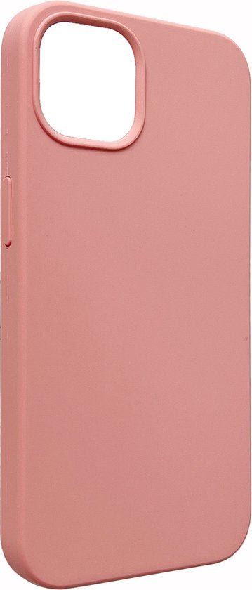Apple iPhone 13 Pro Max Hoesje - Zalm Roze - Liquid Siliconen Back Cover