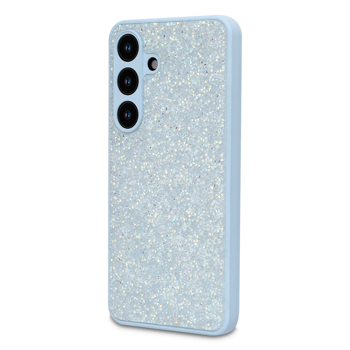 Samsung Galaxy S25 FE Hoesje - Blauw - Diamant Glitter Back Cover