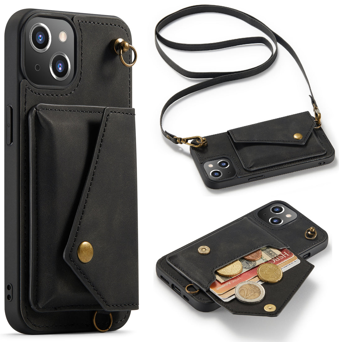 Vesta | Crossbody Wallet Case | Charcoal Gray