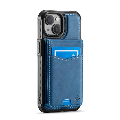 Hochwertige 2-in-1-Rückseite | Abnehmbarer Ständer mit Brieftaschenfunktion | für Apple iPhone