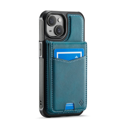 Hochwertige 2-in-1-Rückseite | Abnehmbarer Ständer mit Brieftaschenfunktion | für Apple iPhone