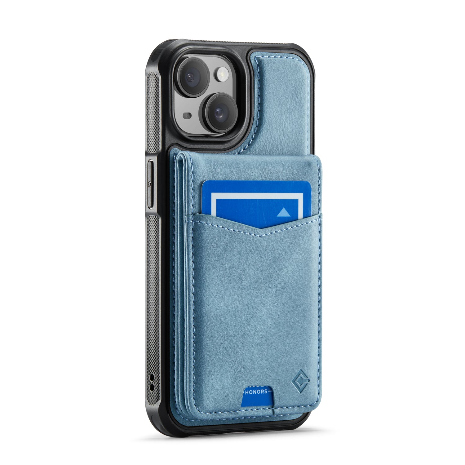 Hochwertige 2-in-1-Rückseite | Abnehmbarer Ständer mit Brieftaschenfunktion | für Apple iPhone