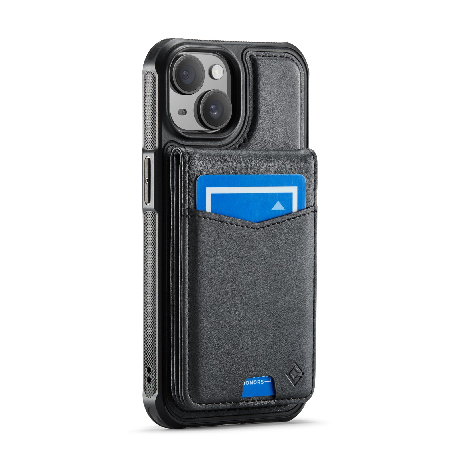 Hochwertige 2-in-1-Rückseite | Abnehmbarer Ständer mit Brieftaschenfunktion | für Apple iPhone