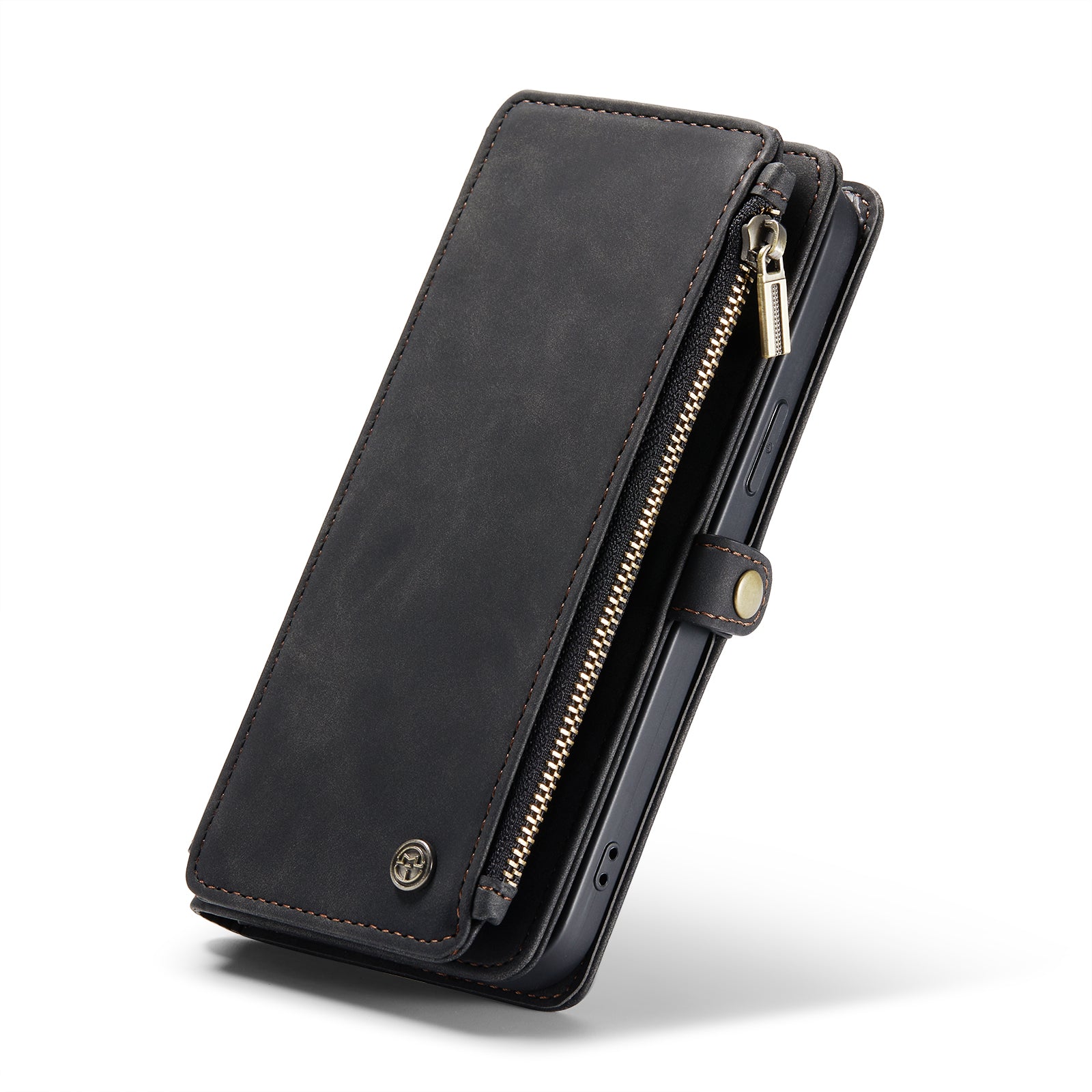 DECA | Portemonnee Book Case met Extra Vakken | Charcoal Gray